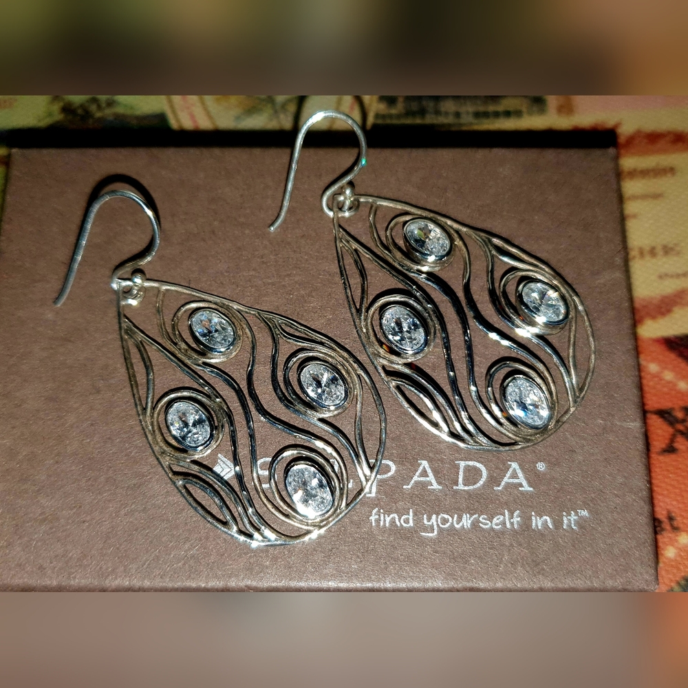 Silpada large teardrop earrings